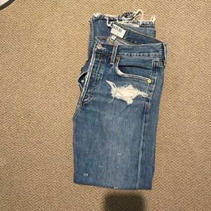 Agolde mid rise jeans.